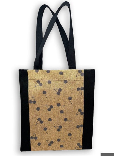 Buy Small fruits casual printed linen tote bag in Egypt