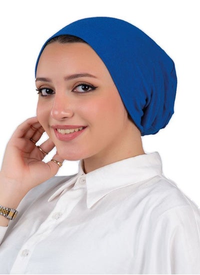 Buy Cotton Bonnet Cap Women's - Blue Color in Egypt