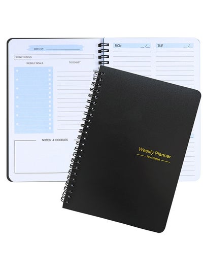 Buy Weekly Planner Sheet For Office, Home, School, Work, Study And More. (Black) in Saudi Arabia