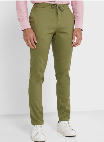 اشتري Thomas Scott Men Comfort Slim Fit Cotton Lycra Chinos في السعودية