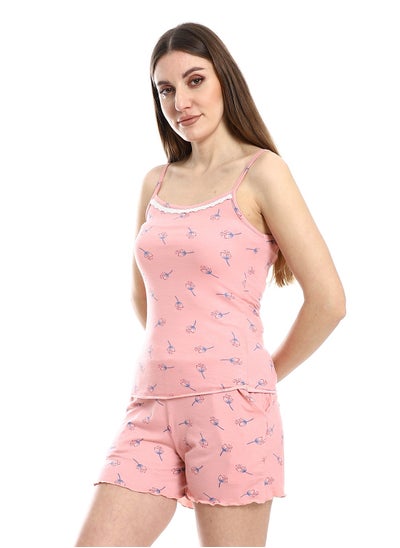 اشتري Women's Summer Short Print Pajama for Comfort - Cashmere في مصر