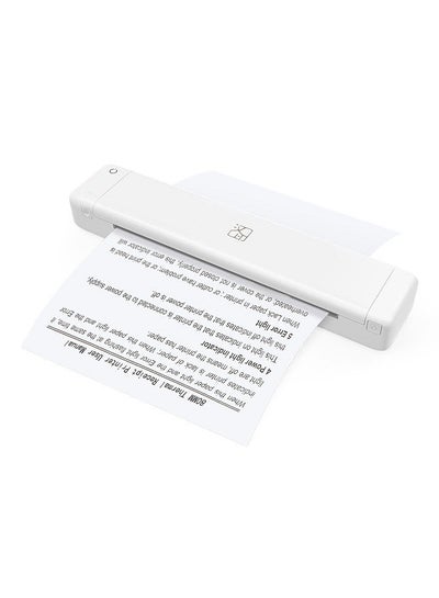 اشتري MT800Q A4 Portable Thermal Transfer Printer Wireless&USB Connect with Mobile Computer for Office School Car Travel Printer with 1pc Ribbon Roll في الامارات
