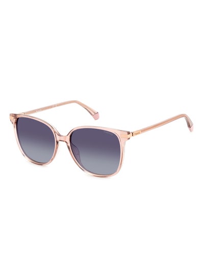 Buy Women's Polarized Square Shape Metal Sunglasses Pld 4170/G/S/X Grey 50 - Lens Size: 49.6 Mm - Llc Gdcpp in Saudi Arabia