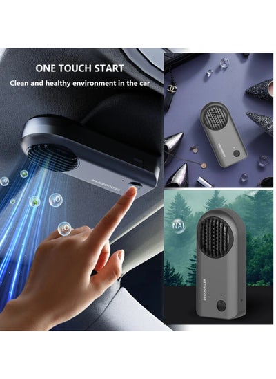 Buy Automatic Vehicle Odor Eliminator Home Ozone Generator Car Air Purifier USB Rechargeable Air Freshener Somke Odor Eliminator in Saudi Arabia