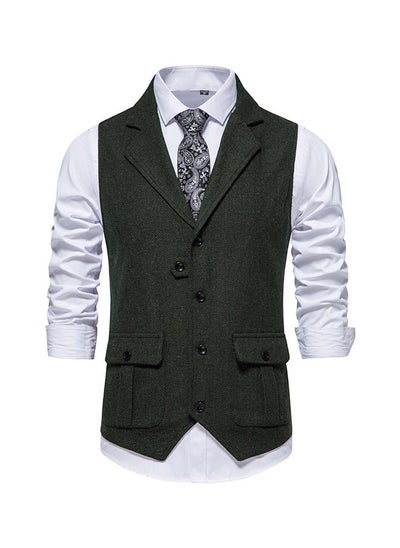 اشتري New Retro Lapel Suit Vest في السعودية