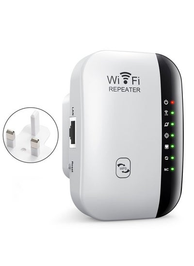 Buy WiFi Booster, 2.4G Wireless Internet Amplifier for Home 300Mbps Superboost Wi-Fi Blast Range Repeater Wireless Mini AP Access Point Easy to Set Up and Cover (300M-New Chip) in Saudi Arabia