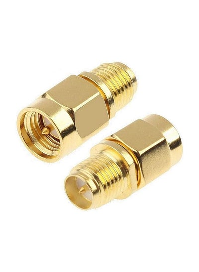 Buy SMA Male Plug to RP-SMA Female RF Straight Connector Gold Plating Adapter in Saudi Arabia