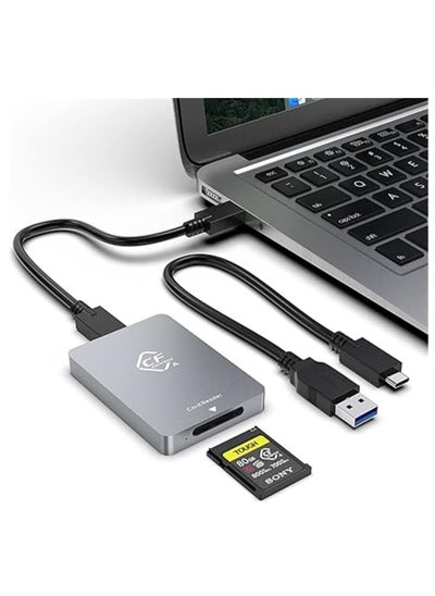 Buy CF Express Card Reader Type A, CF Express Card Reader USB 3.2 Gen2 10Gbps Memory Card Adapter with USB C to USB C, USB A Cable for Windows, Mac OS, Linux, Android in Saudi Arabia