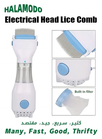 Buy 240V Electrical Head Lice Comb, Lice Solution Chemical Free Kills Head Lice, Capture Lice, Removal Treatment Lice Combs and Vacuums Machine,  V-Comb, for Lice Removed from Head in Saudi Arabia