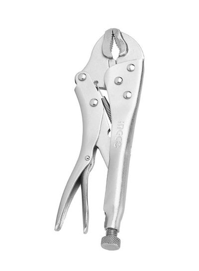 Buy 10 Inch Carbon Steel Locking Plier With Curved Jaw in UAE