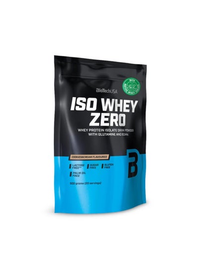 Buy USA ISO Whey Zero Cookies & Cream Flavour 500gm in UAE