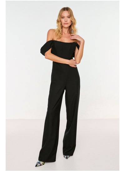 اشتري Jumpsuit - Black - Carmen Collar في مصر