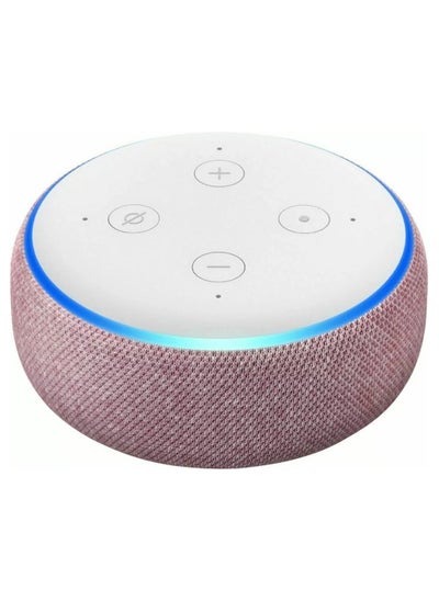 اشتري مكبر صوت ذكي Echo Dot من الجيل الثالث مزود بتقنية البلوتوث مع Alexa. استخدم صوتك للتحكم في أجهزة المنزل الذكية وتشغيل الموسيقى أو القرآن الكريم والمزيد (يتحدث الإنجليزية والخليجية) باللون الوردي. في الامارات