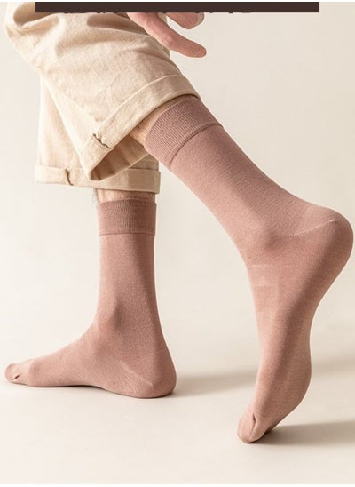 Buy Unisex Pure Cotton One Pair Comfort Blend Mid-Calf Socks in UAE