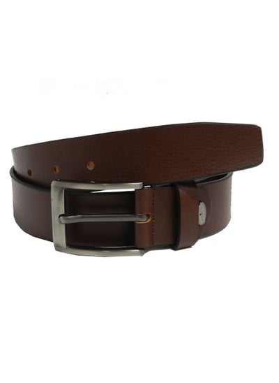 Buy GENUINE LEATHER 35MM FORMAL AND CASUAL BROWN BELT FOR MENS 35MM in UAE