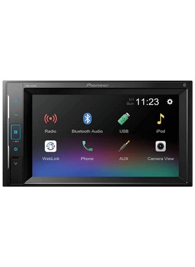 اشتري Pioneer Car Stereo DMH-A326BT,15.7 cm (6.2) WVGA Clear Resistive Touchscreen BT/USB/AUX/Radio, Weblink - Mirroring,Full HD Video-USB Devices,13-Band EQ, Pre-outs3 (2V),MOSFET 50W X 4,Rear Camera in في الامارات