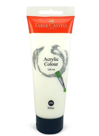 اشتري Acrylic Color Paint 120ml White في الامارات