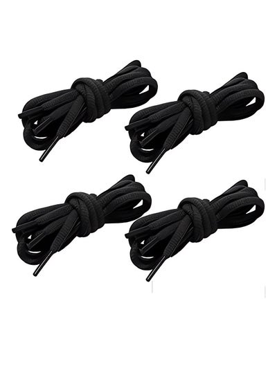 Buy Shoelaces Half Round Shoe Laces for Athletic Shoelaces Length 40 inch 100cm [4 Pairs] in Egypt