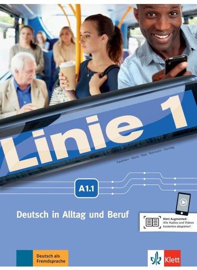 اشتري Linie 1: Kurs- und Ubungsbuch A1.1 mit DVD-Rom في الامارات