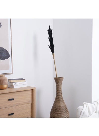 Buy Dried Water hyacinth & Bamboo Stick 10x10x20cm - Black in UAE