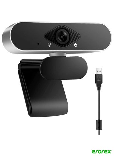 Buy Webcam for PC, Computer Web Cameras Support 360 Degree Rotation Desktop/Laptop USB Webcam Plug and Play Suitable for Online Classes and Meetings in Saudi Arabia