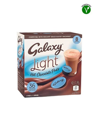Buy Hot Chocolate Light Pods 8 Pods 76 g in UAE