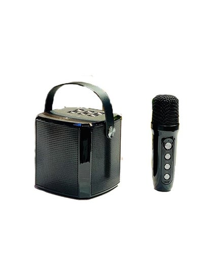Buy YS-102 Bluetooth Karaoke Speaker with Wireless Microphone Big Power Super Bass Adjustable Tone 4 Hours Battery in UAE