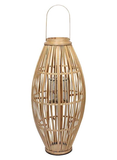 Buy Tall Bamboo Lantern, Natural - 85 cm in UAE