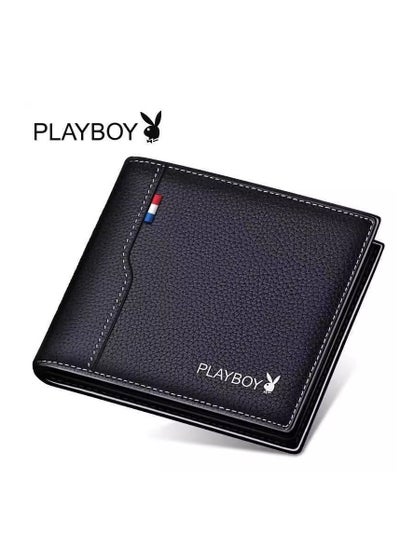 Buy Mens Soft Leather RFID Protection Wallets Card Holder with Zip Genuine in Saudi Arabia