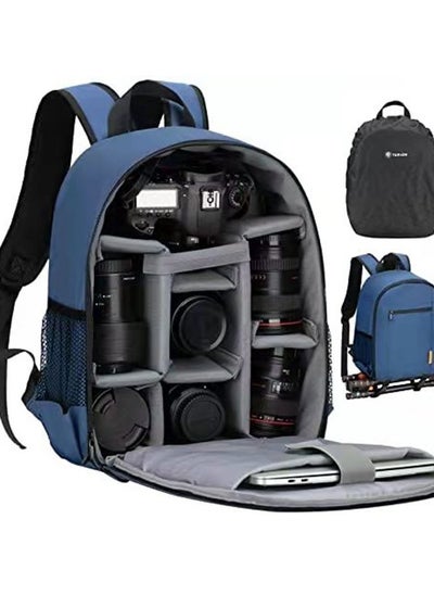 Buy Camera Backpack Bag for DSLR/SLR Mirrorless Camera Waterproof Tripod Holder, Rain Cover, Camera Case Compatible for Sony Canon Nikon in UAE