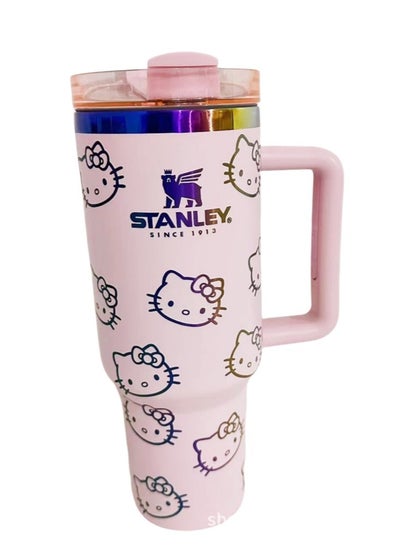 Buy Quencher H2.0 FlowState Stainless Steel Vacuum Insulated Tumbler with Lid and Straw for Water, Iced Tea or Coffee, Smoothie and More, Hellokitty, 40 oz in UAE