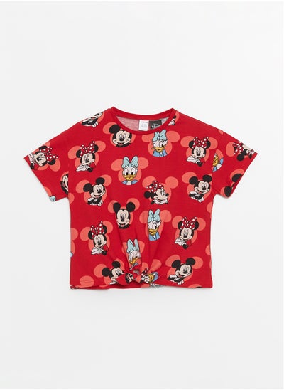 اشتري Crew Neck Short Sleeve Minnie Mouse Printed Baby Girl T-Shirt في مصر