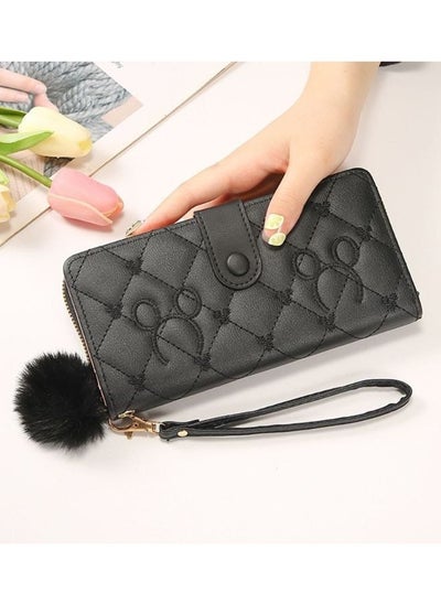 Buy Women's multi-color casual long wallet with buckle in Egypt