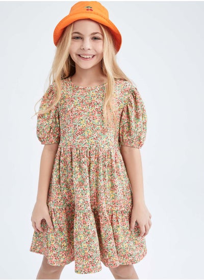 Buy Kids Mirco Floral Print Dress in UAE