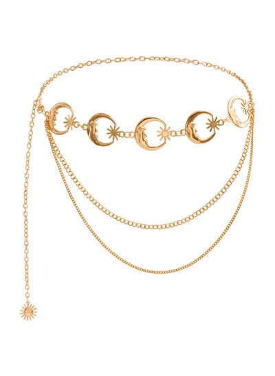 Buy Fashion Metal Pendant Waist Chain for WomenZW879 Gold (three layers) ZW879 Gold (three layers) in UAE