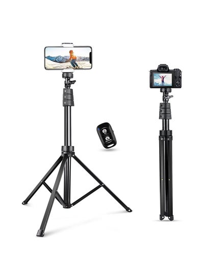 Buy Phone Tripod Stand with Remote, Cell Phone Stand Tripod with Phone Holder for Vlogging，Recording, Compatible with iPhone&Android Phone in UAE