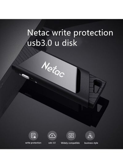 Buy Netac U336 USB3.0 Write protect Switch Flash Drive 128GB BLACK in Saudi Arabia