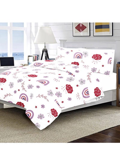 Buy Happy Kids Duvet Cover Set, Multicolour - 135x200 cm in UAE