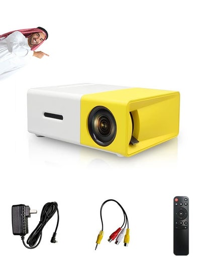 Buy Mini Projector, LED Portable Projector, Smart Home Projector, 1080P Supported Outdoor Projector, Movie Projector Compatible with HDMI, USB, TF Card, AV and Remote Control in Saudi Arabia