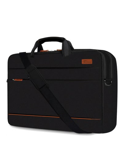 Buy COUGAR-EGY laptop & Briefcase Bag for laptop, shoulder bag for men fits up to 15.6" (010 - BLACK) in Egypt