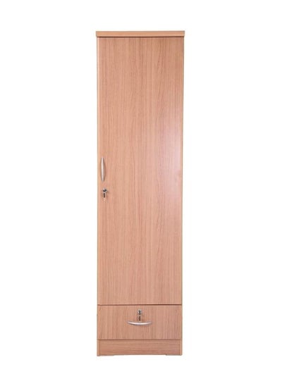 Buy Wood Wardrobe - Cabinet/Cupboard 1 Door Beige in UAE