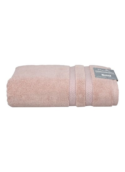 Buy Lucaluca Luxurious Cotton Highly Absorbent Bath Towel Pink 70 x 140 cm in Saudi Arabia