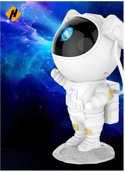 اشتري Starry Night Light Projector Astronaut LED Projection Lamp with Remote Control, Adjustable Head Angle,Gift for Kids Adults Home Party Ceiling Decor في الامارات