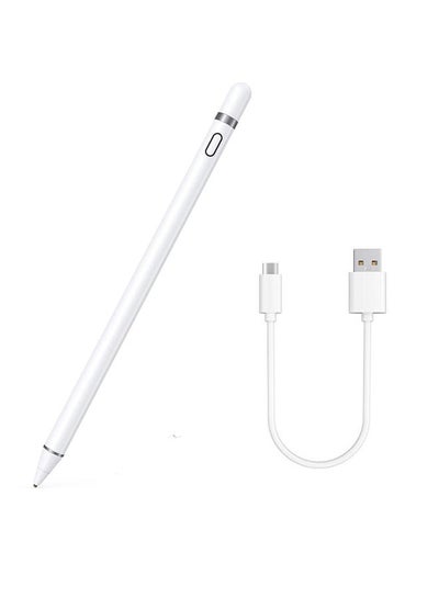 Buy Stylus Pen with Palm Rejection for Touch Screens for iPad smart writing pen features charging via the Micro USB connector in Saudi Arabia