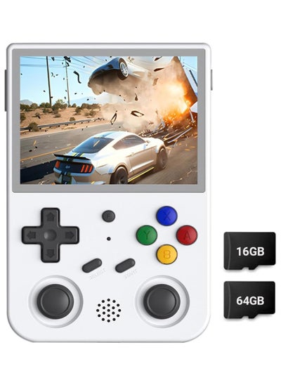 Buy Wireless Handheld Game Console, G353V 3.5-Inch Portable Retro Game Console 16G+64G Built-in 15000 Games with Double System Arcade Game Console for Kids Adults. in Saudi Arabia