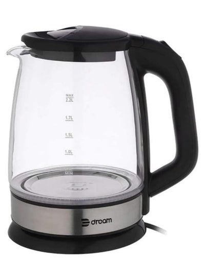 Buy Dream Electric glass Kettle, 1500 Watt, 2.2 Liter DR-4855 in Egypt