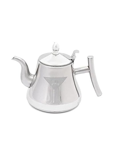 Buy Stainless Steel Teapot - 1 Liter Dishwasher Safe Microwave Safe Coffee Pot with Filter Elegant Look in Egypt