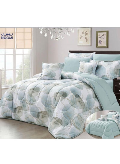 Buy 8-Piece Comforter Set Two-Sided Microfiber Double King Size 240x260 in Saudi Arabia