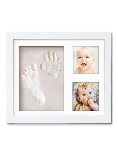 Buy Baby Handprint and Footprint Kit - Baby Footprint Kit| Baby Hand and Footprint Kit, Newborn Keepsake Set, Baby Shower Gifts for New Parents, Baby Hand and Footprint Kit, Newborn Gifts (White) in UAE