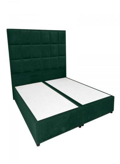 Buy Lolo | Velvet Bed Frame - Dark Green in Saudi Arabia